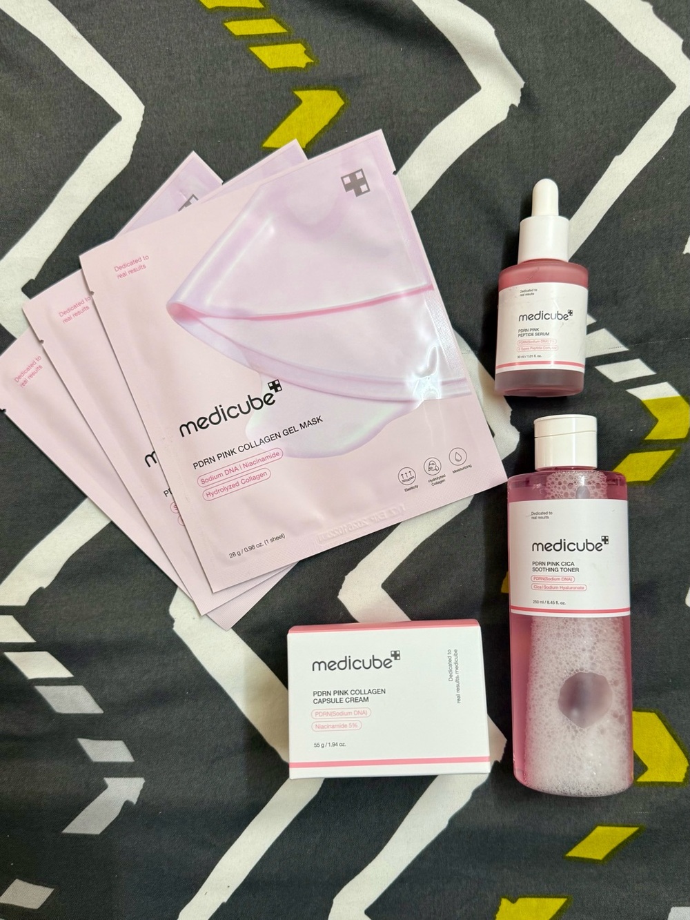 Medicube PDRN Pink | Collagen Gel Mask, Capsule Cream, Cica Toner, Peptide Serum